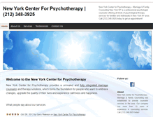 Tablet Screenshot of nycenterforpsychotherapy.com
